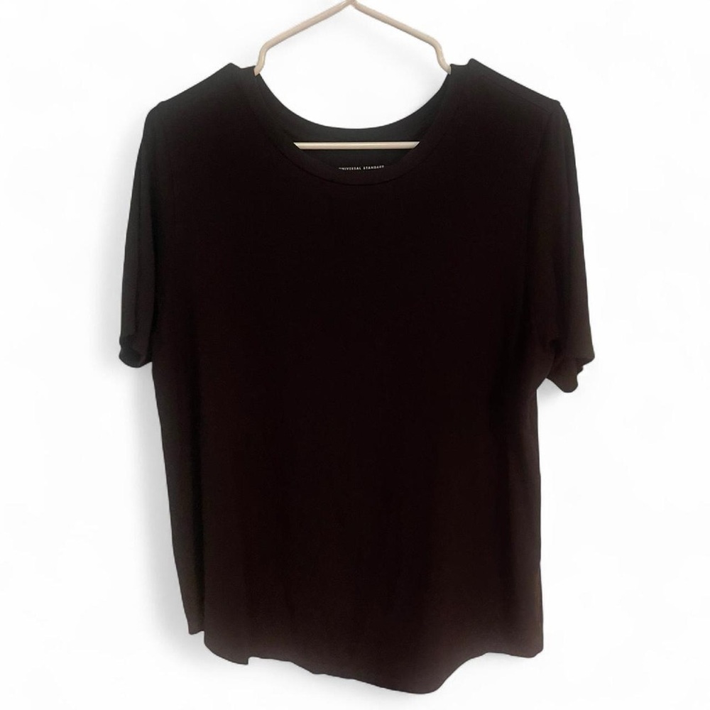 Universal Standard Black Staple Tee